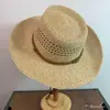 Sombrero de Panamá Estilo Vaquero Occidental Ala Ancha Sombrero de Sol Hueco Transpirable Unisex Exterior Casual Protección Solar Sombrero de Sol