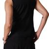 Chaleco Negro Americano de Hilo Grueso para Hombre Invierno Fitness Sin Mangas Camiseta Básica Deportiva Ajustada Chaleco Singlet