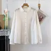 Cardigan Suelto de Manga Larga para Mujer Color Sólido Bordado Jacquard Fresco Estilo Japonés Otoño 2026 Pedido de Exportación