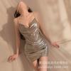 Lencería Sexy Yuri, Camisón Sexy Brillante con Liguero, Conjunto de Pijama de Tentación de Uniforme Atrevido para Mujer 1439