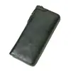 Billetera de Cuero Genuino Marant para Hombre con Múltiples Ranuras para Tarjetas, Portatarjetas de Identificación, Billetera Larga con Cremallera para Billetes, Bolso de Mano para Hombre