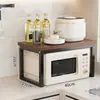 Estante de Almacenamiento para Cocina Encimera Multifuncional Estante de Almacenamiento para Microondas Arrocera Artículo de Venta Caliente Transfronterizo