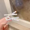 Nuevo Clip Lateral Elegante de Niña con Lazo y Diamantes Clip para Flequillo Pasador Simple Pinza para el Cabello Pinza de Pato Pinzas para el Cabello