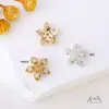 Soporte de Flor Chapado en Oro de 14K que Conserva el Color Tapa de Flor Separador de Cuentas Soporte para Pulsera Accesorios DIY para Pulseras Collares Joyería con Cuentas Materiales para Accesorios