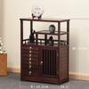 Huali Madera Pabellón Duobao Gabinete de Almacenamiento de Té Estante de Exhibición Gabinete de Té Madera Sólida Estante Antiguo Multicapa Gabinete para Pastel de Té Pu'er