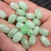 Cuentas de Maíz de Jade Cuentas Sueltas de Jade Frijoles Ovales Verdes Passepartout Pulsera Collar Cuentas de Buda Accesorios Cuentas Hechas a Mano