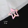 Presilha de Cabelo Estrela Dopamina Y2K Presilha de Cabelo Estrela de Cinco Pontas Fofa para Meninas Presilha de Cabelo Cor Doce Ins Presilha BB Presilha para Franja