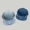 Gorra de Béisbol Vintage de Mezclilla Bordada con Letra de Color Sólido para Hombres y Mujeres, Sombrero de Sol Personalizado de Ala Plana Suave Pico de Pato Venta al por Mayor