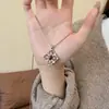 Colar Retro para Mulheres Pedra Olho de Tigre Metal Pingente Maillard Colar Estilo Longo Outono Inverno Senso de Design de Nicho Acessório para o Dia a Dia