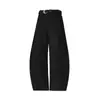 Calça Cinza de Perna Larga Estilo Old Money para Homens e Mulheres, Novo Modelo 2026, Calça de Moletom Sickle para Todas as Estações, Caimento Solto, Calça Longa Casual Emagrecedora Curvada