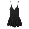 Comercio Exterior Transfronterizo Ropa de Mujer 2026 Nuevos Productos Estilo Europeo y Americano Vestido Mono Corto de Lunares Franceses 2533045