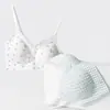 Nuevo estilo sujetador de encaje floral pequeño con copas fijas para mujeres con poco busto, sin costuras, espalda bonita, transpirable, sujetador dulce 3288
