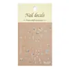 Redanco5D Embutido Popular Adesivos para Nail Art de Natal Laser Dourado e Prateado Cristal de Gelo Floco de Neve Adesivos para Unhas He1326
