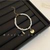 Pulsera de Perlas Colgante Candado Ruyi Lujo Ligero Estilo Chino Nuevo Diseño Nicho Moda Artística Comodín Joyería de Mano Venta al por Mayor