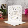 Em estoque atacado cartões de felicitações de Natal cartões pequenos negócios hot stamping bênçãos japonesas Natal 3D cartões frescos pedido S833