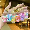 Chaveiro Acrílico Luminoso Desenho Animado Outono 2026 com Óleo Flutuante e Areia com Glitter para Decoração de Mochila Infantil Presente