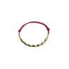 Pulsera de Hilo Rojo para Mujer, Hecha a Mano con Cuentas Doradas, Siete Cuentas de Arroz, para la Buena Suerte y la Seguridad, Regalo para el Año de Nacimiento