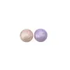 Botões Redondos de Pérola Imitação de Concha Colorida com Base de Metal, Botões Decorativos para Roupas Vintage, Camisas, Estilo Chanel, Costurados à Mão