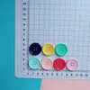 Botones Redondos Acrílicos de Color Caramelo Hebillas para Zapatos DIY Fundas para Teléfonos Móviles Ropa Hebillas para Zapatos Pasadores Accesorios de Joyería de Resina Lote