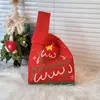 Saco de presente de Natal, caixa de presente, bolsa de tricô, saco de presente de Halloween, saco para doces de maçã de Natal, caixa de embalagem para presente
