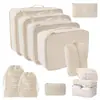 2025 Novas Sacolas Organizadoras Populares para Cosméticos, Mudança, Viagem, Conjunto de Sete Peças para Roupas, Colchas, Roupa Íntima, Desktop Atacado