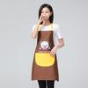 Delantal Fabricante Estilo Coreano de Moda Cocina Impermeable y a Prueba de Aceite Sin Mangas Delantal de Cocina Lindo Delantal con Logo Personalizado Dibujos Animados