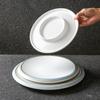 Prato Comercial de Hotel Restaurante Imitação de Porcelana Prato Redondo para Refogado Prato Frio Melamina Louça