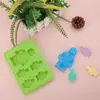 Nova Forma de Gelo em Cubos Molde Robô Lego Bolo de Chocolate Assar Forma de Gelo de Silicone Sobremesa