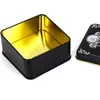 Cajas de hojalata cosméticas hechas a medida, latas de hojalata para jabón hechas a mano, cajas de hojalata cuadradas para empaque de jabón, personalizadas según dibujos y muestras