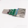 X = electrodomésticos base USB 3.0 tipo giratorio adaptador macho tipo C macho remachado TIPO-C