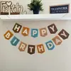 Banderín Arcoíris de Fieltro Exclusivo Transfronterizo Decoración de Fiesta de Cumpleaños Bandera de Cola de Pez Inglesa Tridimensional