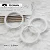 Acessórios para Joias DIY Anel de Ferro Pintado Colorido Anel de Conexão Pingente de Chaveiro Liga de Zinco Pingente Artesanal em Massa Material