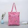 Bolsa de lona con impresión a color, impresión, compras, almacenamiento de cosméticos, bolsa de algodón portátil
