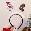 Faixa de Cabeça com Galhos de Natal, Grampo de Cabelo Bola de Pelo da Floresta, Faixa de Cabeça Fofa para Meninas Crianças, Decorações de Natal