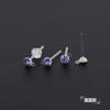 Elegantes y elegantes pendientes de resina con diamantes de imitación de color brillante, estilo coreano, de plástico, accesorios para el día a día para damas.