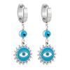 Pendientes de ojo de diablo exóticos de moda con personalidad europea y americana, diseño de nicho de estilo ins, pendientes de acero de titanio de alta calidad.