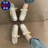 Outono 2026 Nova Cor Color Block Tênis de Treino Alemão Feminino Patchwork Retrô Sapatos Brancos Esporte Casual de Estudante Solado Macio Tênis de Skate Tendência