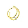 Fábrica de Origen Anillo Espiral para Labio 316L Anillo Doble Línea Joyería para Piercing Corporal Anillo para Nariz de Acero Inoxidable Anillo para Labio Anillo Liso Venta al por Mayor