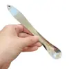 Colher de Aço Inoxidável Padrão Folha Criativo Pá para Recheio de Pastel Colher de Mistura Colher de Sorvete Colher de Sobremesa