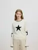 Suéter Azmi de diseño nicho con cuello redondo para mujer, nuevo estilo otoño/invierno 2026, holgado, adelgazante, casual, top de punto versátil