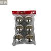 8CM juego de 6 bolas brillantes de plástico galvanizado bolsa OPP colgante decoración de fiesta festival árbol de Navidad en stock venta al por mayor