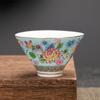 Taza de Té Kung Fu Simple Juego de Té Tazón de Té Cerámica Esmaltada Jingdezhen Taza Maestra Taza Individual Taza para Cata de Té
