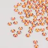 Pedras Strass Redondas com Fundo Plano para Atacado, Pedras de Vidro com Fundo Plano, Acessórios DIY para Nail Art, Pedras Strass Coloridas, Pedras Strass Trituradas Deslumbrantes, Venda Quente Transfronteiriça