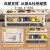 Mesa de centro para sala de estar, tamaño pequeño, de doble capa, simple, adecuada para apartamentos de alquiler, mesa de centro rectangular minimalista para dormitorio