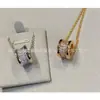 Versión Alta Collar de Cerámica Baojia para Mujer V Oro Oro Rosa Primavera Hombrecito Rojo Cadena para Cintura Clavícula Grande y Pequeña Caridad