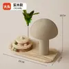 Girodisco de Madera Maciza para Rascar y Jugar Gato, Rasca-rasca de Sisal para Rascar y Cosquillear, No Suelta Astillas Fácilmente, Accesorios para Gatos, Dropshipping