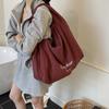 Bolso de Axila Estilo Coreano Estilo Perezoso Relajado Gran Capacidad Versátil Bolso de Hombro Tote Bolso de Cuadros Doble Propósito Bolsa de Tela para Estudiantes