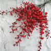 Haste de plástico Feiyang 5 garfos flor de ameixa Zen Chinês wintersweet flor artificial decoração de sala de estar ornamentos de flor artificial