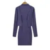 Vestido Camiseta Francés Sexy de Cuello Alto sin Mangas para Mujer Otoño Nuevo Estilo Elegante Adelgazante Bodycon Falda Corta