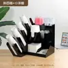 Portavasos de Papel Acrílico Caja de Almacenamiento para Tapas y Popotes Tienda de Café y Té con Leche Bar Estante de Almacenamiento para Suministros Desechables Comercial